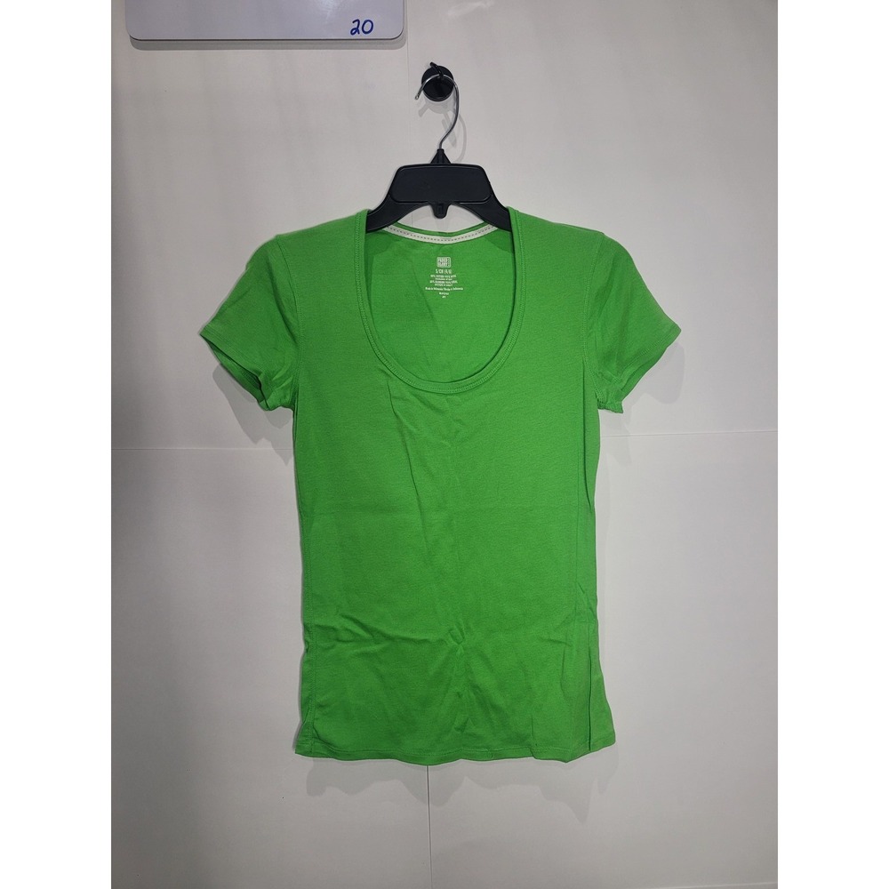 Womens Faded Glory short sleeve blouse, green, size Small (4/6)